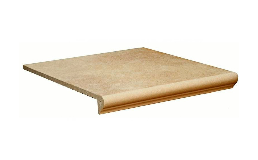 Клинкерная ступень флорентинер противоскользящая плитка Interbau Alpen Allgau 044, 310*320*8 мм