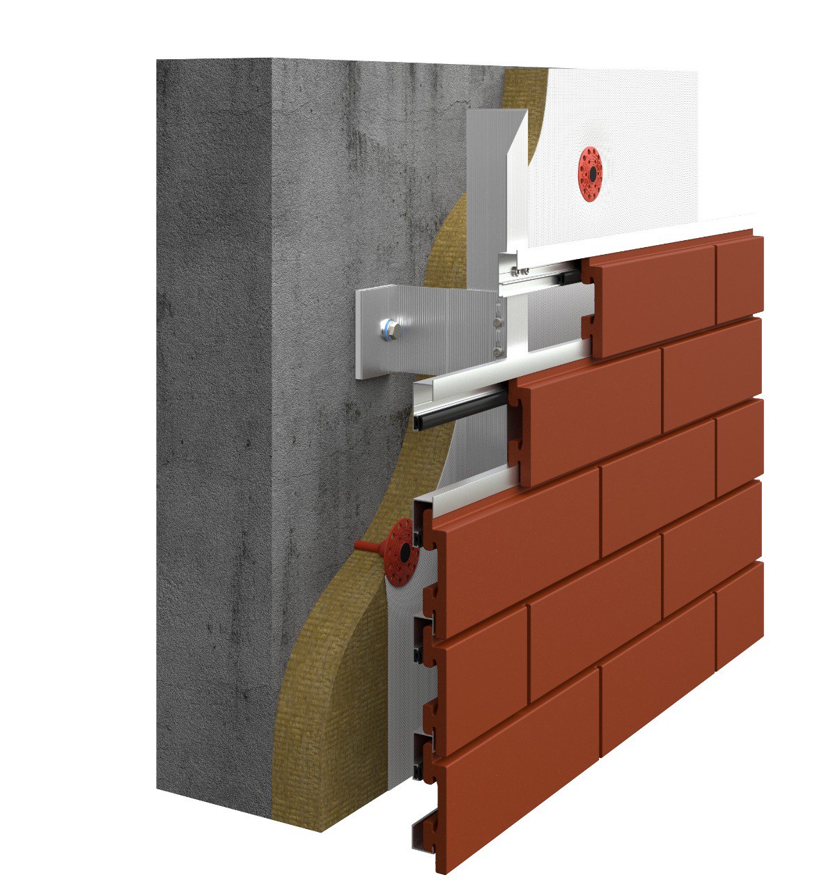 Система НВФ для клинкерной пазогребневой плитки · MTC-v-350