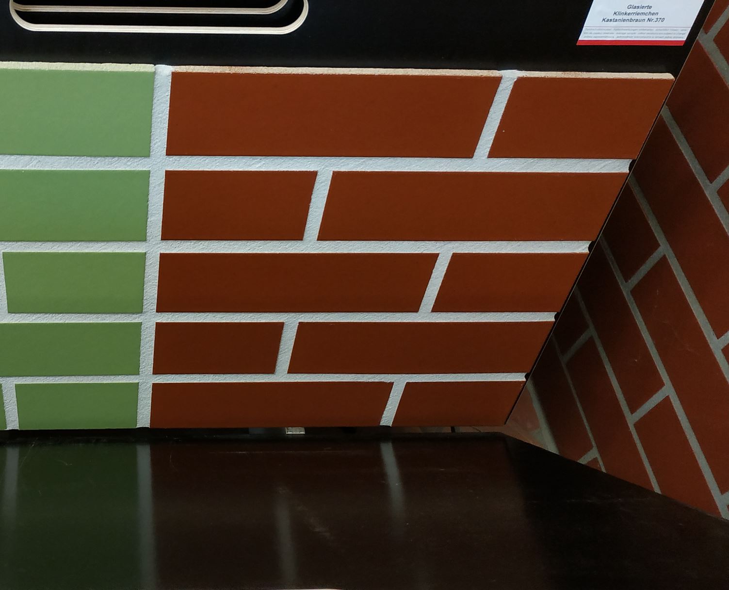 Фасадная Термопанель из Пенополиуретана ППУ 40 мм с Клинкерной Глазурованной плиткой Braun 370, 240*71*10 мм