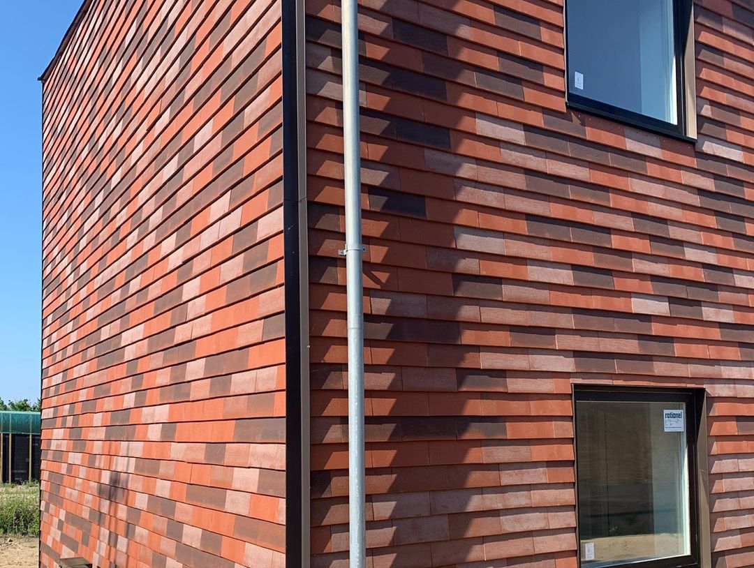 NORDIC Rot mix 365x250x30x14, ABC Клинкерная плитка для навесного вент Фасада и Кровли