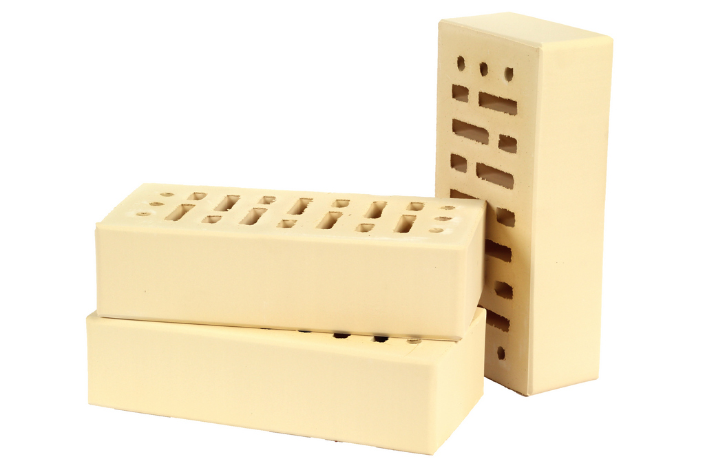 Lode SARMITE гладкий, 250*120*65 мм, Печной Кирпич керамический пустотелый, желтый