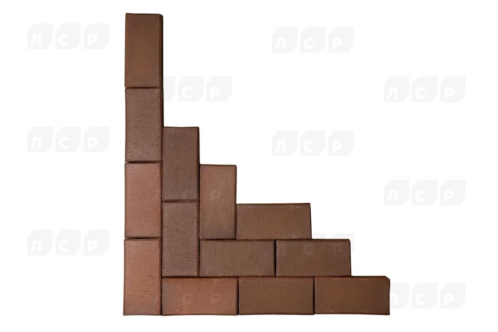 Тротуарная плитка / брусчатка Клинкерная ЛСР Висбаден 200*100*50 мм
