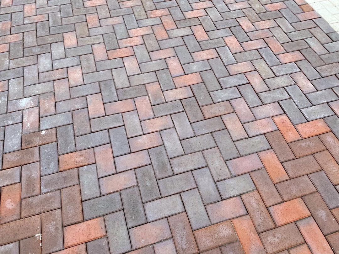 Тротуарная плитка / брусчатка Клинкерная ЛСР (RAUF Design) темно-красный флэшинг "Глазго" 200*100*50 мм