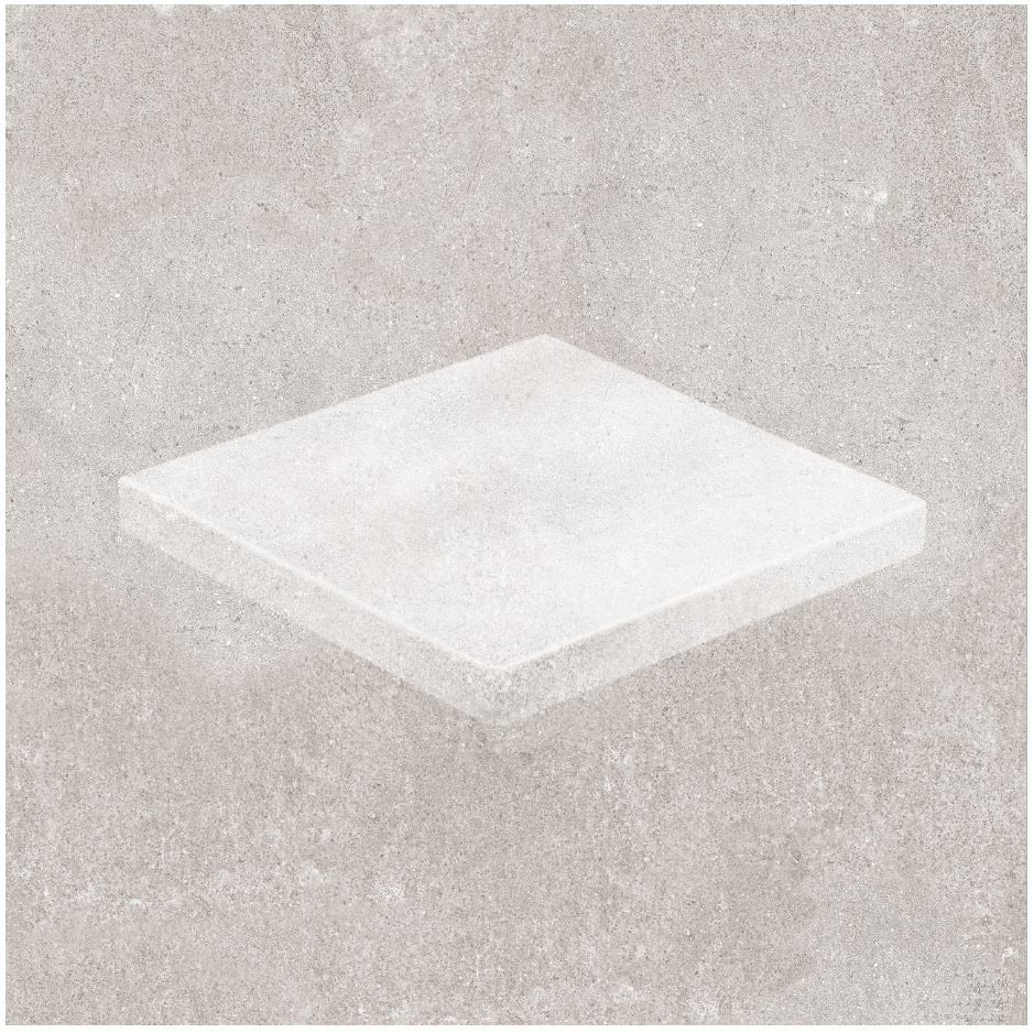 Клинкерная Ступень лофт Угловая противоскользящая плитка Stroeher KERAPLATTE ZOE 971 greige 340*340*35*11 мм