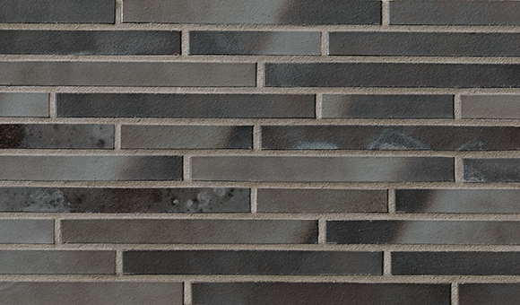 Кирпич облицовочный Клинкерный ригельный Langformat ABC 1030 Atlantis anthrazit-grau glatt DF 365*115*52 мм