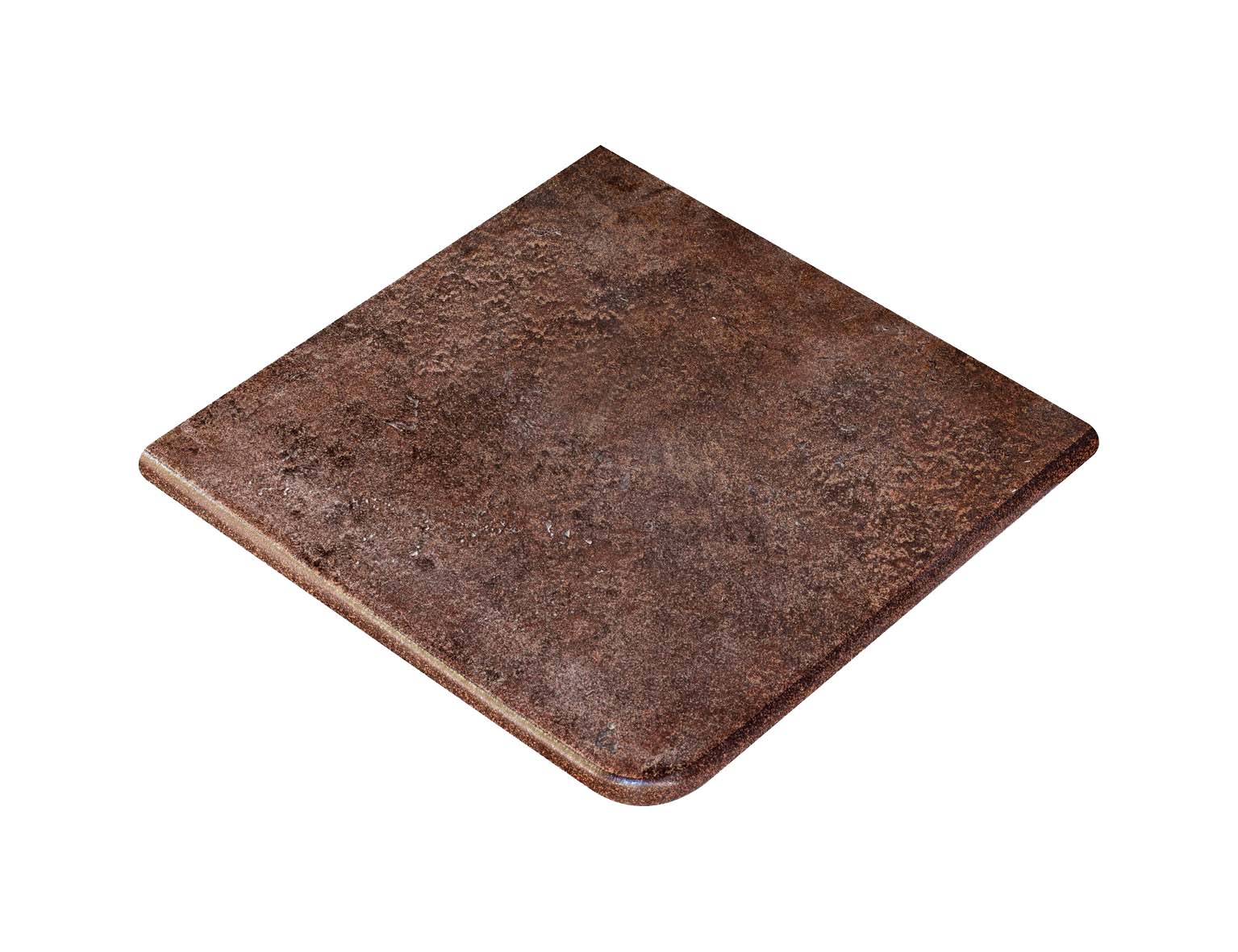 Metalica CHERRY Exagres 330*330*12 мм, клинкерная угловая ступень флорентинер с капиносом, противоскользящая