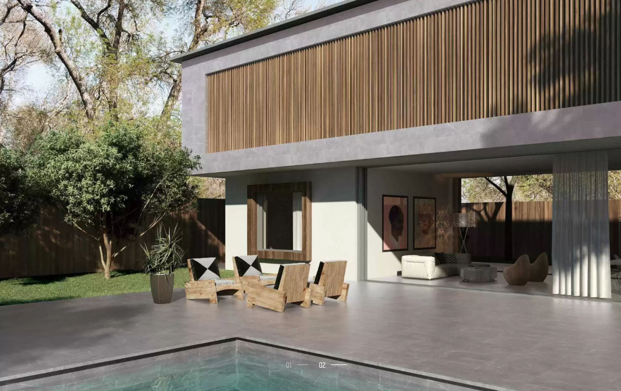 Albaroc GALENA Exagres 330*330*12 мм, клинкерная ступень флорентинер- с капиносом, противоскользящая