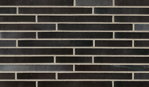 Кирпич облицовочный Клинкерный ригельный Langformat ABC 1002 Hamburg schwarz-blau-bunt glatt DF 365*115*52 мм