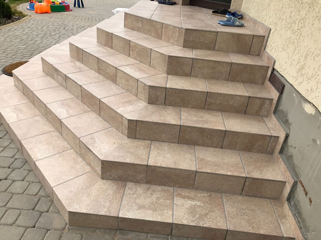 Клинкерная Ступень лофт противоскользящая плитка Stroeher KERAPLATTE EPOS 955 eres 294*340*35*11 мм