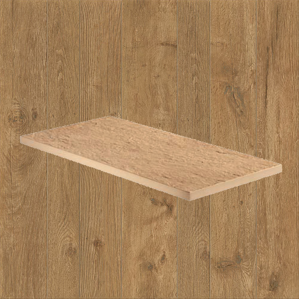 Тротуарная плитка Дерево-охра Lastra. Спец. Элемент-Бортик Оак Резерв Пьюр \ Oak Reserve Pure Lineare 300х600х20мм