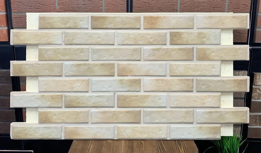 Retro Brick Salt фасадная термопанель из пенополиуретана ППУ 65 мм