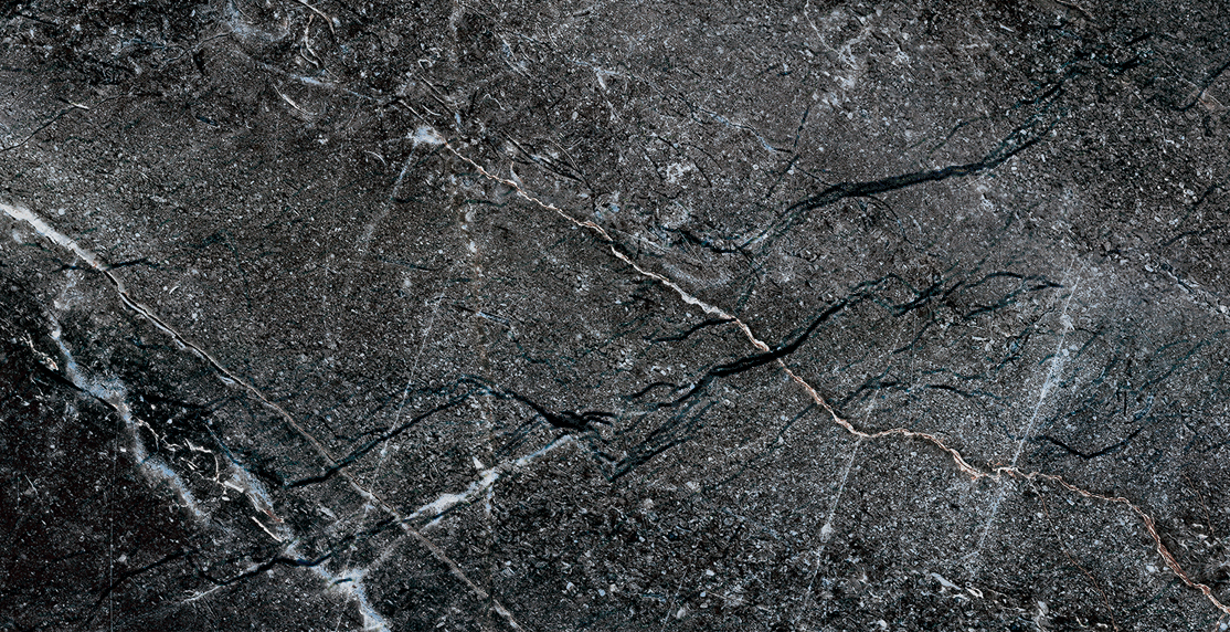 Mount Celestial Portoro (тёмный камень с золотистыми линиями, напоминающий редкий мрамор Portoro)  гибкий камень 1200×600 мм