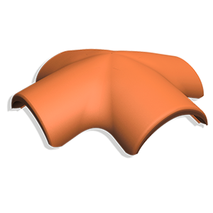 Х-образная черепица натуральная цементно-песчаная Antik кирпично-красный 29, Kriastak Baltic tile