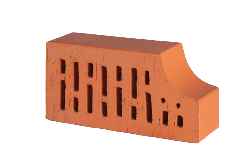 Lode JANKA F13 гладкий, 250*120*65 мм, Кирпич фигурный пустотелый  красный