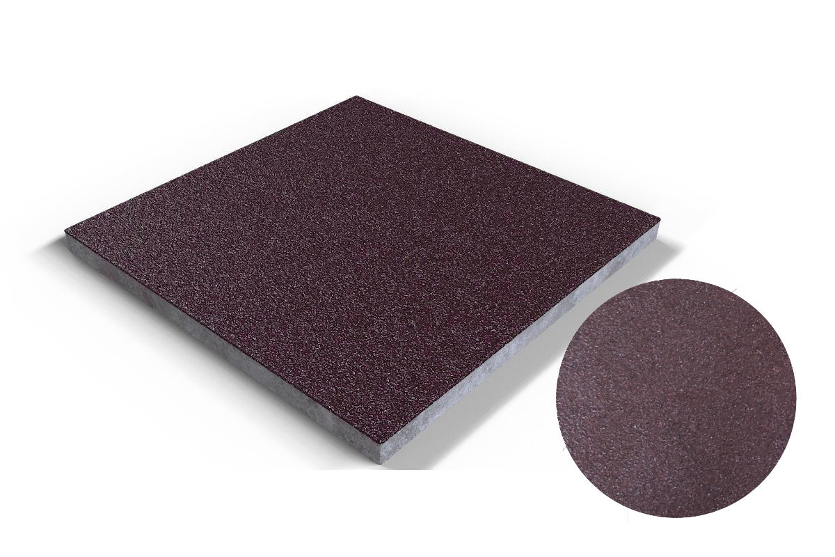 104 Плитка базовая противоскользящая уличная, коричневый бордо 310*310*17 мм