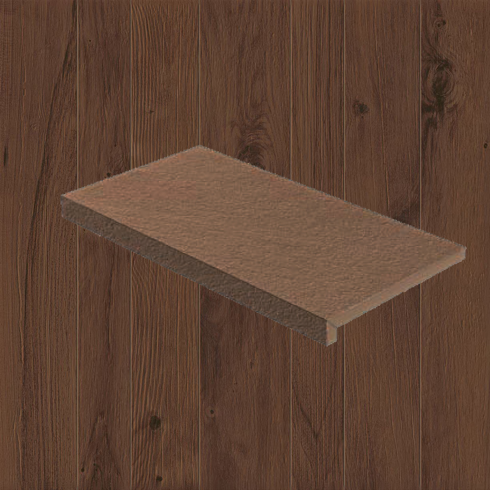 Тротуарная плитка Дерево Lastra. Спец. Элемент- Ступень Угловая Пс Фрейм Оак \ Frame Oak Scalino Angolare Dx 330х600х20мм