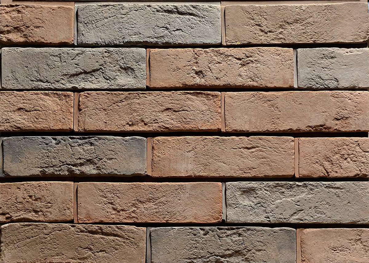 Stone F2 Плитка под кирпич для навесного вент фасада без расшивки шва  70X240X24 мм искусственный камень