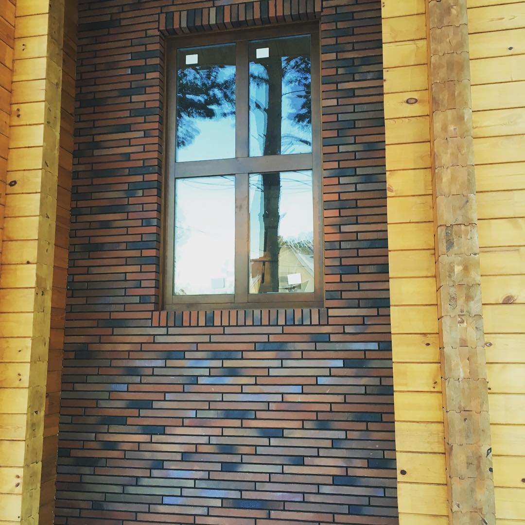 Клинкерная фасадная плитка облицовочная под кирпич Stroeher (Штроер) Glanzstueck Glanzstueck № 2 рельефная, 440*52*14 мм