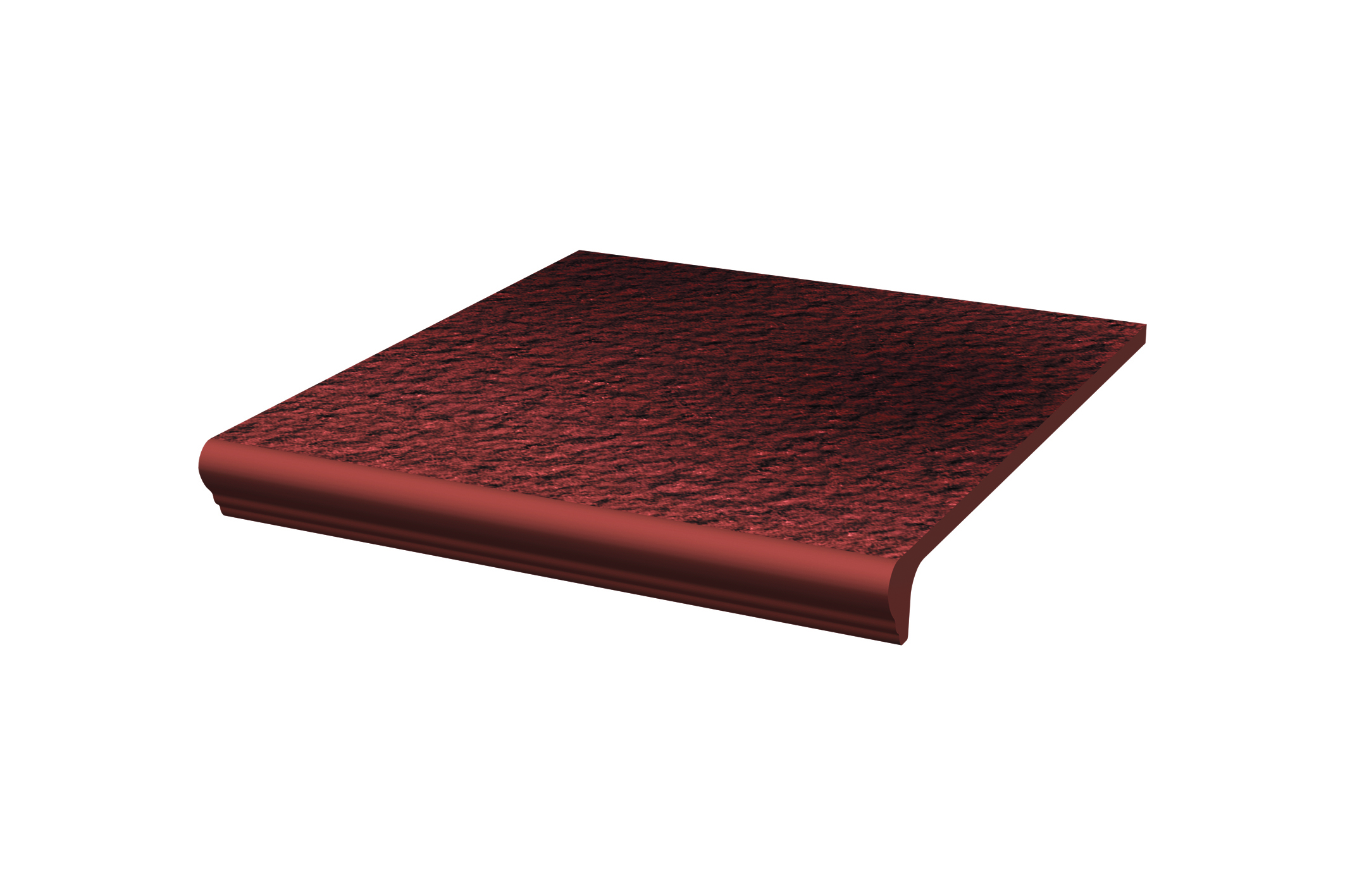 Cloud Rosa Duro ступень флорентинер противоскользящая с капиносом, красная 330x300x11 мм