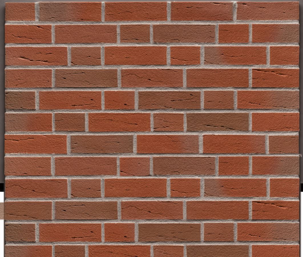 Кирпич облицовочный Клинкерный ABC 559 Tecklenburg bunt-geflammt handform-besandet 55NF 240*71*55 мм