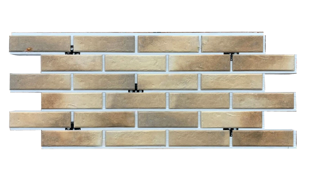 Retro Brick Masala фасадная термопанель из пенополистирола ППС 50 мм с клинкерной плиткой