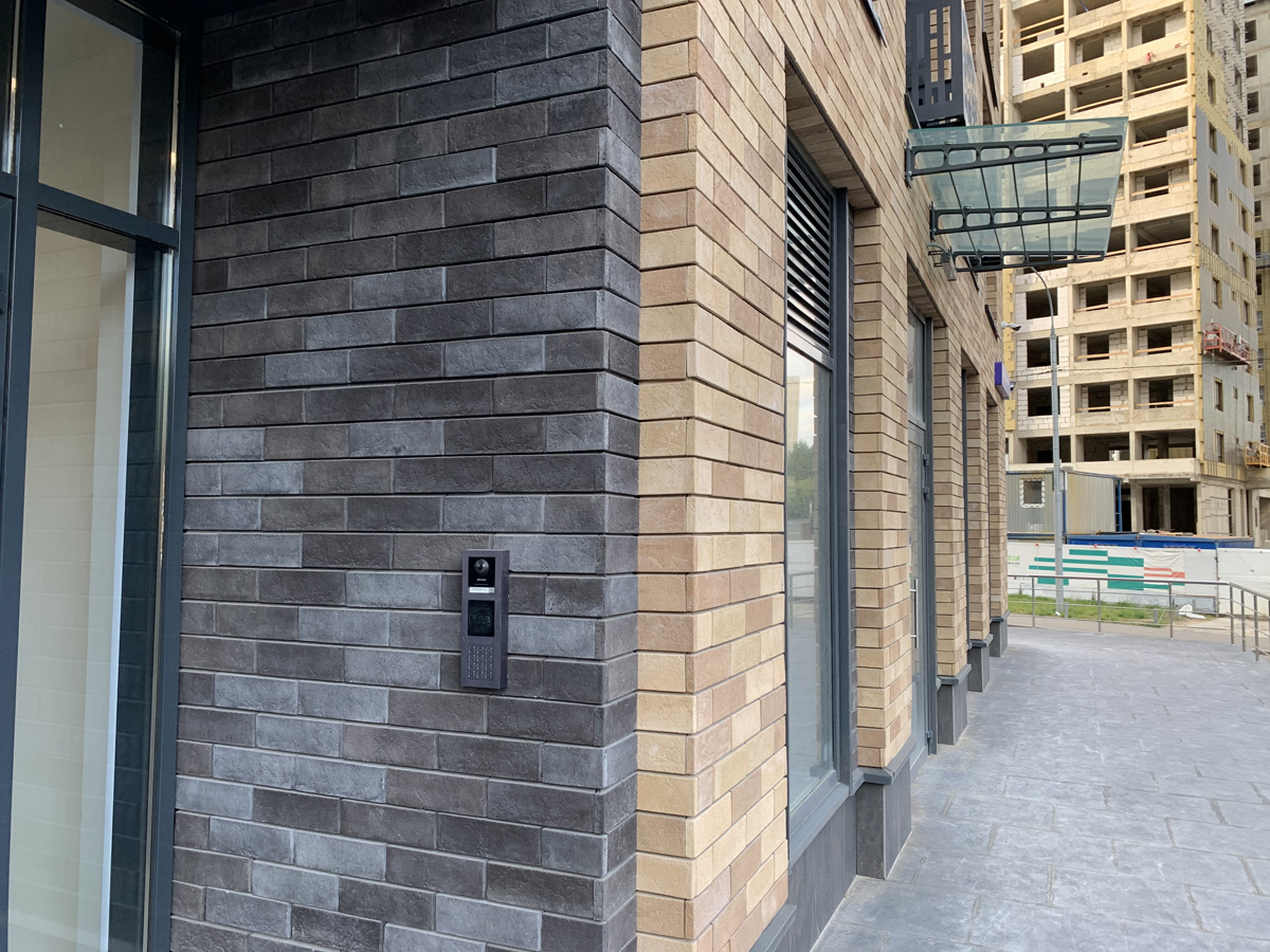 Борн-2 Плитка под кирпич для навесного вент фасада без расшивки шва  250X65X24 мм искусственный камень