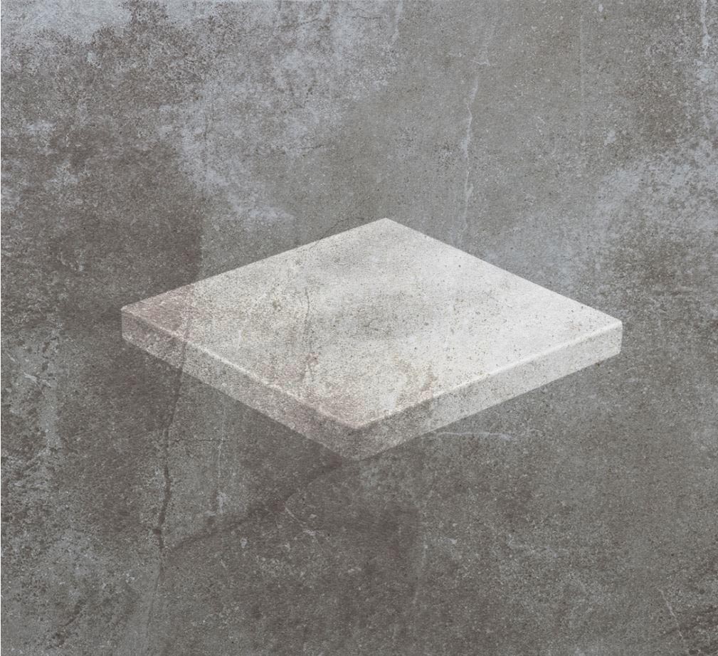 Клинкерная Ступень лофт Угловая противоскользящая плитка Stroeher KERAPLATTE AERA X 710 crio 340*340*35*11 мм