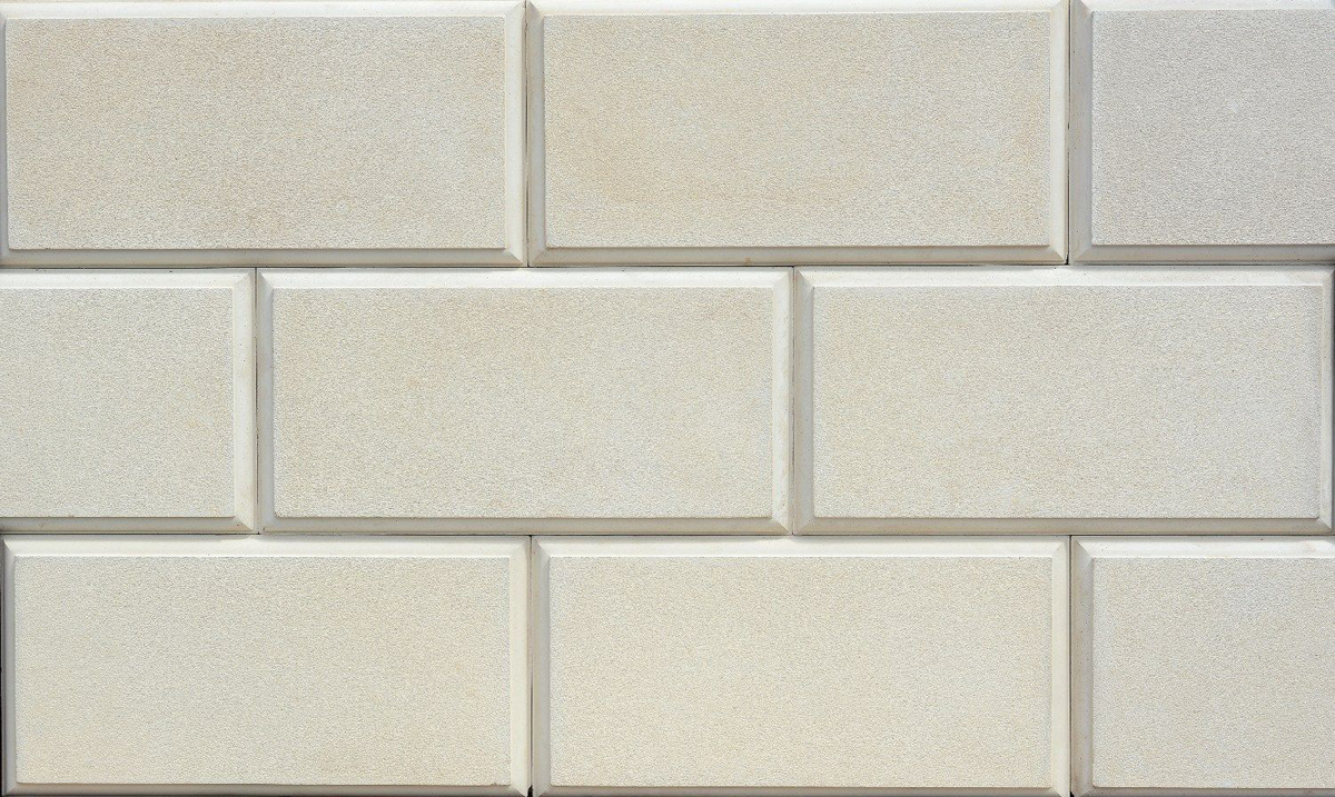 Травертин-B2 Искусственный камень плитка для навесного вент фасада без расшивки шва  200X400X24 мм