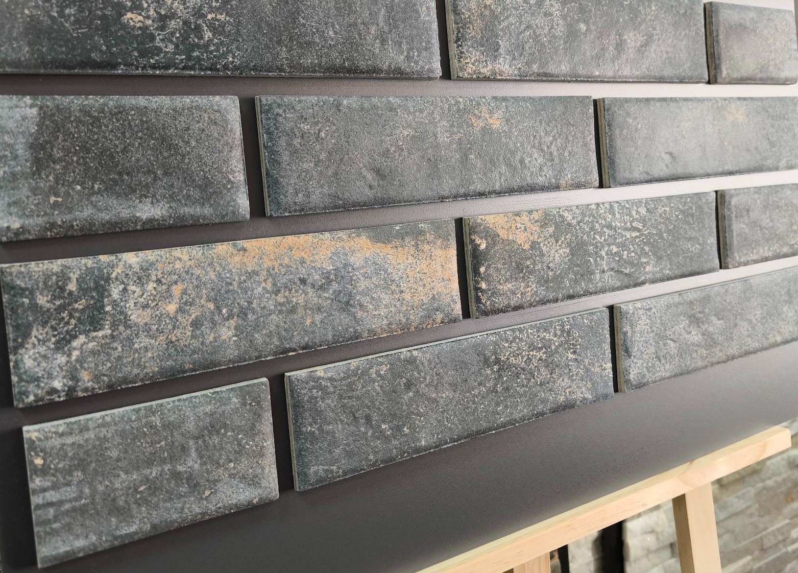 BP-1 Metal Dark Клинкерная фасадная плитка для НВФ навесного вент фасада 245*65*10 мм