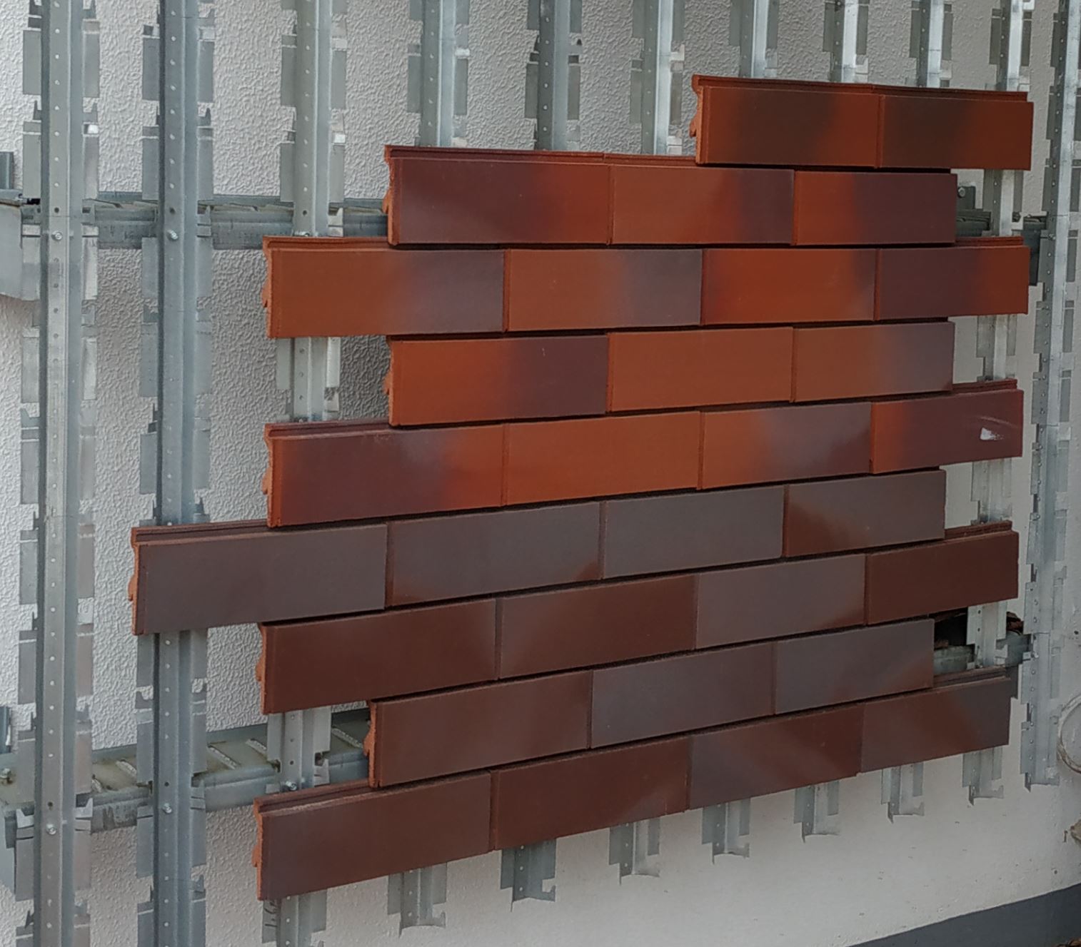 Клинкерная Плитка для Вентилируемых фасадов без расшивки шва 9012 283*85/100*22 мм