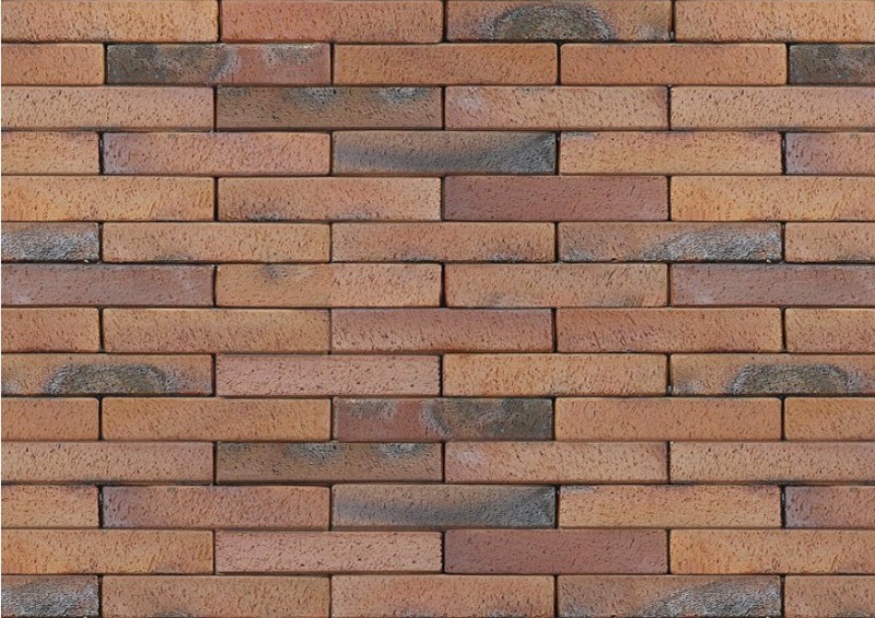 Тротуарная плитка / брусчатка Клинкерная ABC Ember (Ембер) (orange-gelb-Kohlebrand), 240*118*52 мм