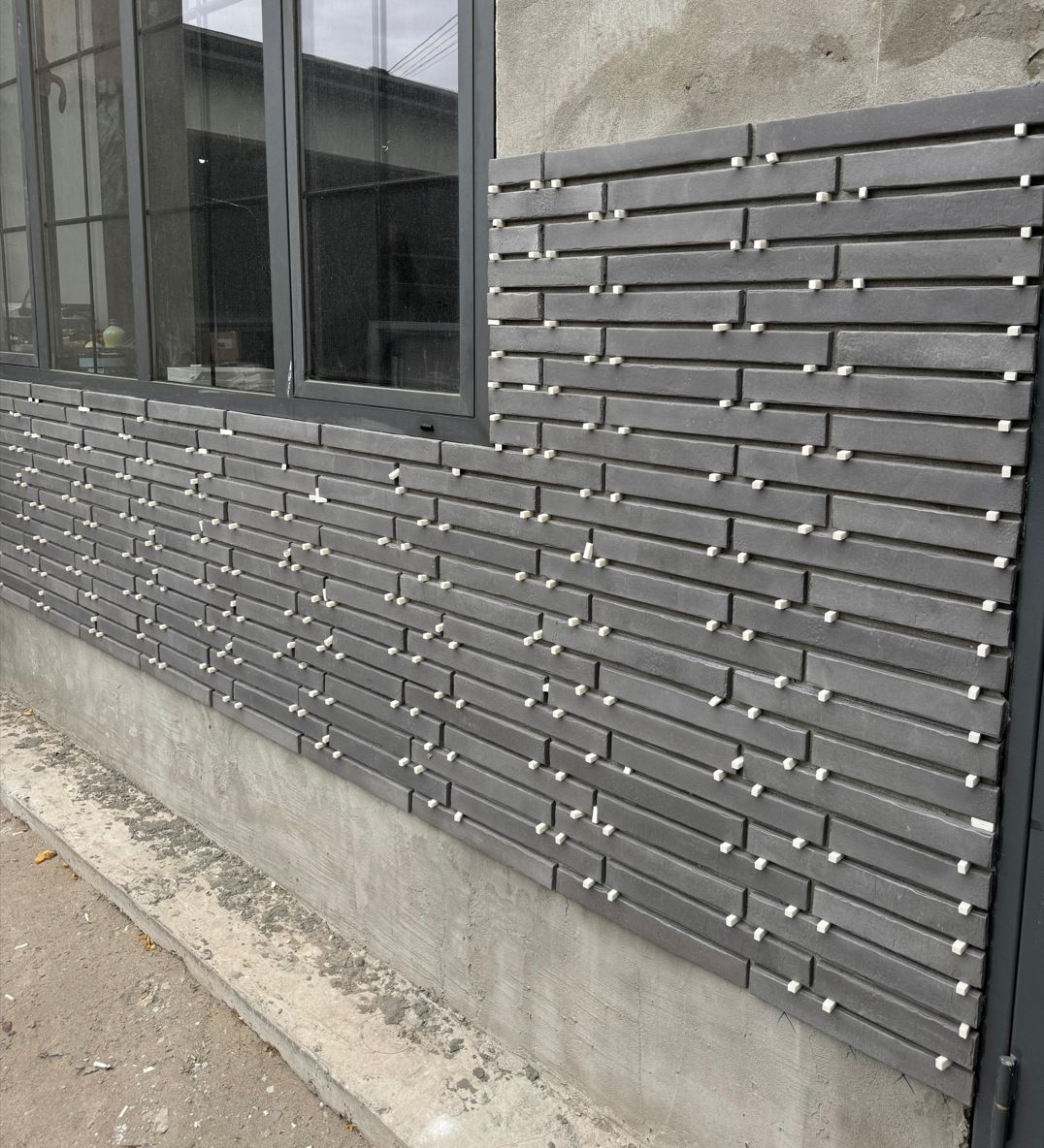 Фасадная ригельная плитка под клинкер Life Brick Лонг 203, 430*52*15 мм