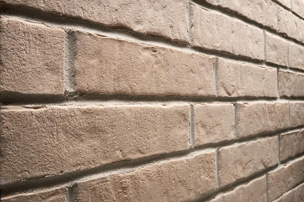 Клинкерная фасадная плитка облицовочная под кирпич Stroeher (Штроер) Zeitlos 351 kalkbrand рельефная NF14, 240*71*14 мм