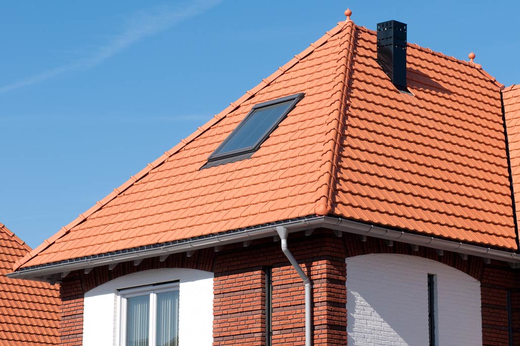 Керамическая черепица рядовая Roben Rheinland натуральный красный