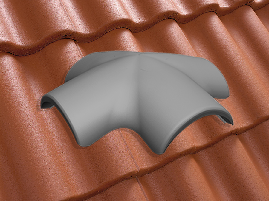 Х-образная черепица натуральная цементно-песчаная Classic кирпично-красный 24, Kriastak Baltic tile