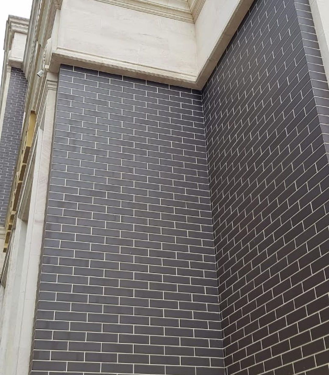 NATURAL BROWN 245X66х7,4 мм Клинкерная фасадная плитка под кирпич облицовочная коричневая