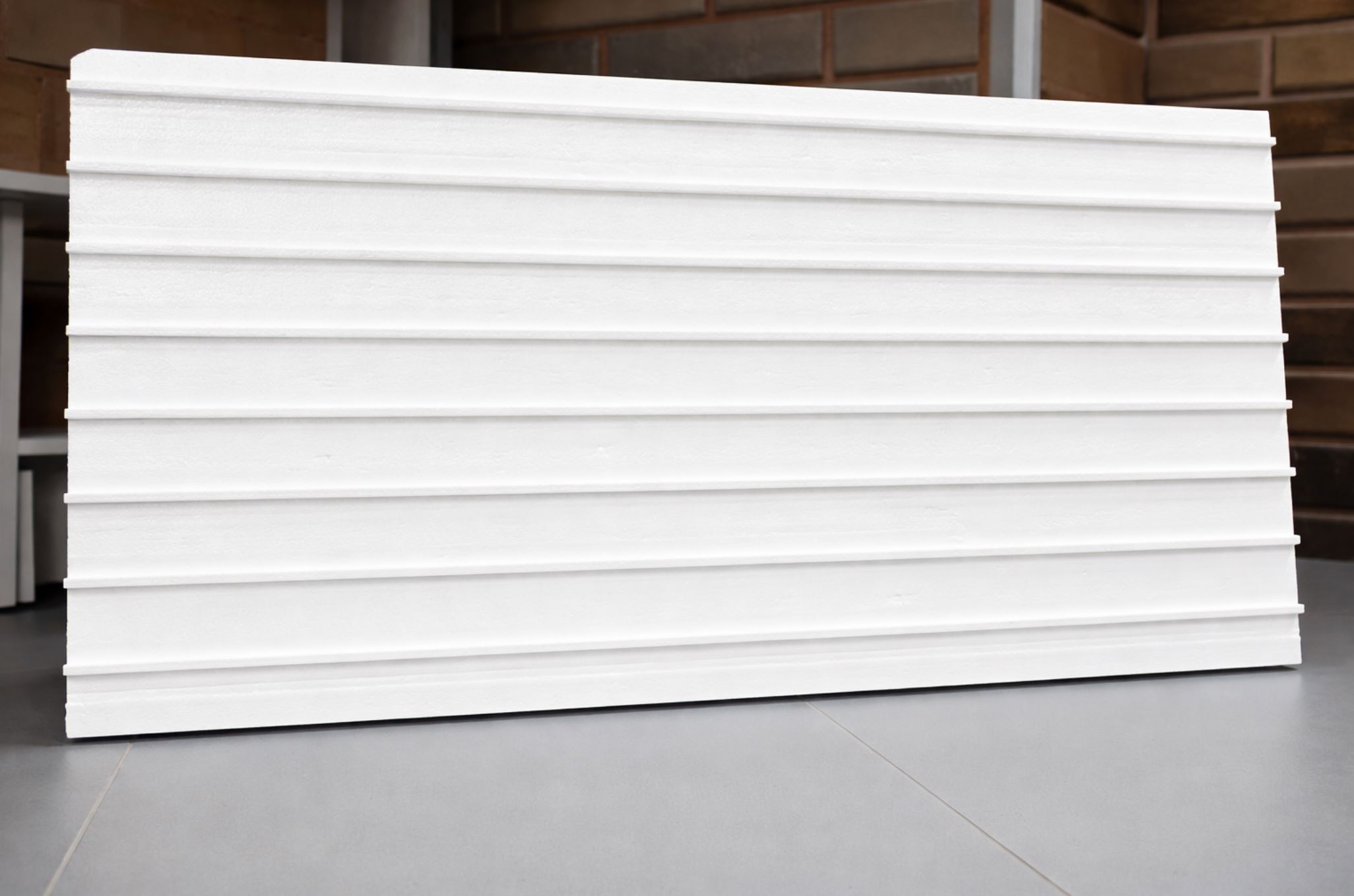 Фасадная панель утепления ППС 40 мм с направляющими под клинкерную плитку RF, размер 540х1000х40 мм