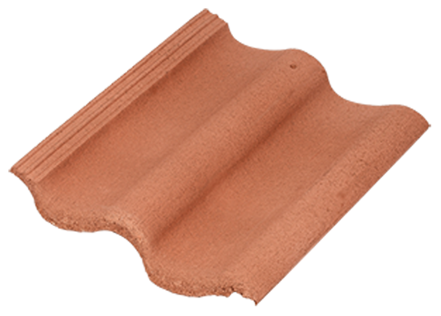 Натуральная цементно-песчаная черепица рядовая Light неокрашенный красный 71, Kriastak Baltic tile