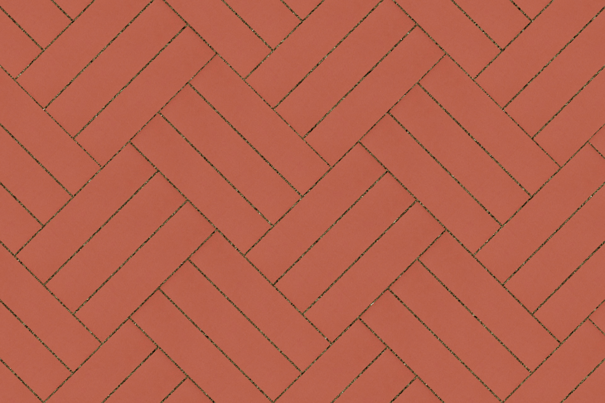 Клинкерная тротуарная плитка ригельная - брусчатка Lode  JANKA красный  250х45х65 мм