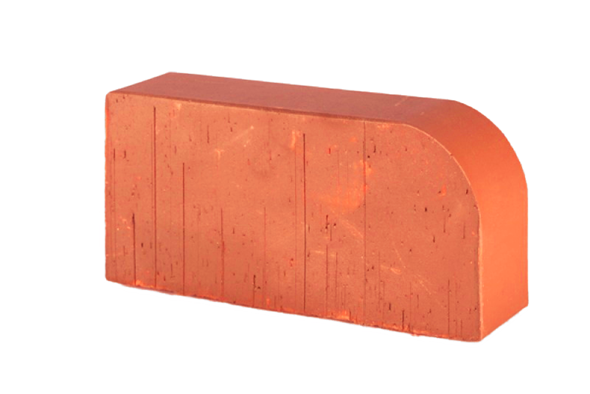 12.101115L Кирпич радиусный полнотелый красный Lode JANKA F15 гладкий, 250*120*65 мм