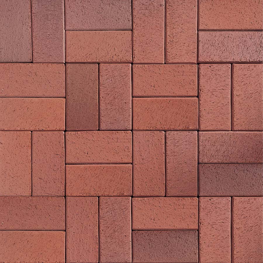 Тротуарная плитка / брусчатка Клинкерная ABC Altfarben-bunt-geflammt (Алтфарбен-бунт-гефламмт), 200*100*52 мм