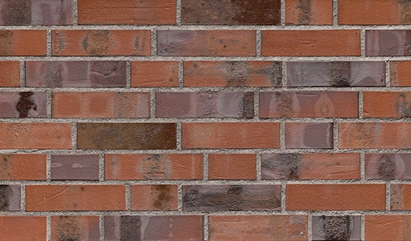 Кирпич облицовочный Клинкерный ABC 8554 Schleswig blau-bunt Kohlebrand Fußsortierung NF 240*115*71 мм