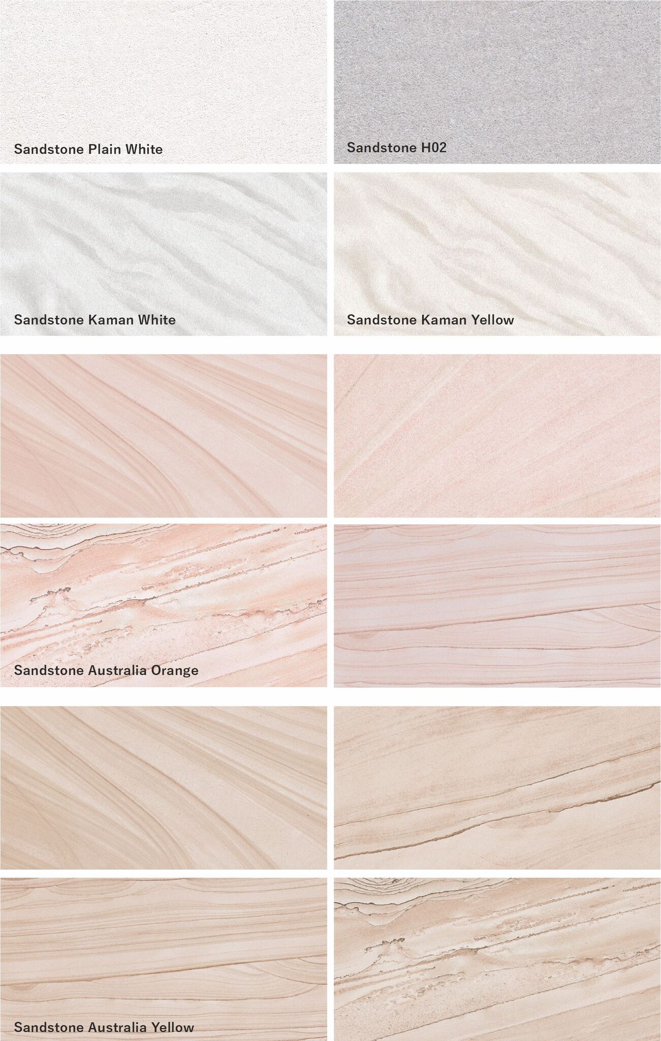 Sandstone Plain White (светлый песчаник с мягкой матовой поверхностью)  гибкий камень 1200×600 мм