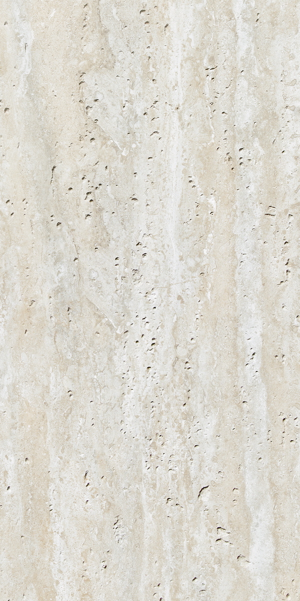 Rome Travertine Cloud Yellow (жёлто-бежевый травертин с естественной текстурой) — гибкий камень 3000×1200 мм