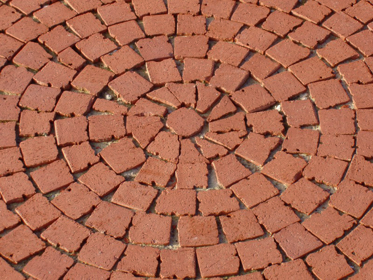 Тротуарная плитка / брусчатка Клинкерная ABC Rot-nuanciert (Рот-нуанкиерт), делится на 8 частей 240*118/60*60*52 мм