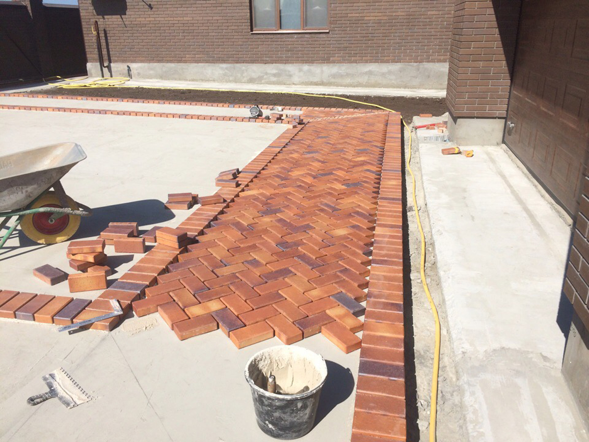 Тротуарная плитка клинкерная ABC Herbstlaub-geflammt (Хербстлауб-гефламмт), 200*100*20 мм