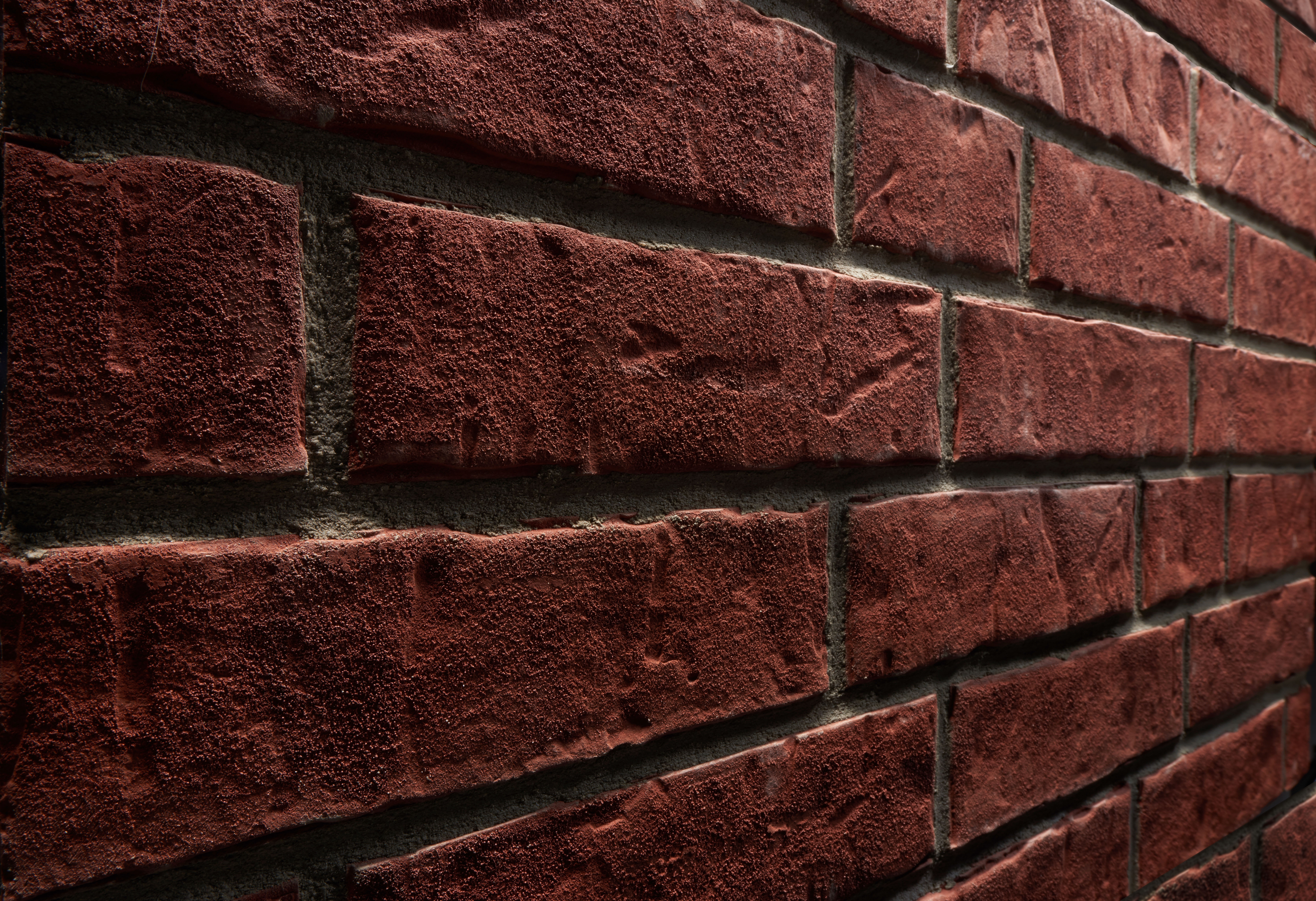 Клинкерная фасадная плитка облицовочная под кирпич Stroeher (Штроер) Zeitlos 356 erdfeuer рельефная NF14, 240*71*14 мм