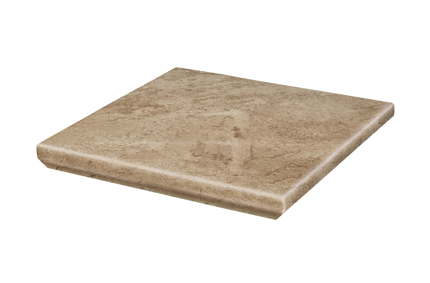 Mattone Pietra Ochra ступень угловая флорентинер противоскользящая с капиносом 330x330x11 мм