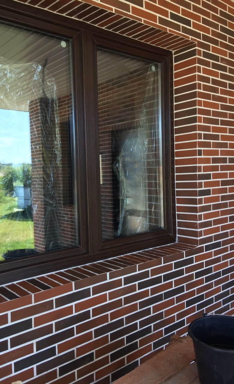 Фасадная Термопанель из пенополистирола ППС 60 мм с клинкерной плиткой Naturbrand Schieferstruktur 240*52*7 мм