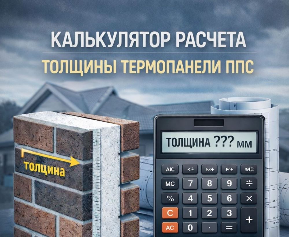 Расчет толщины термопанелей ППС с клинкерной плиткой для фасада

